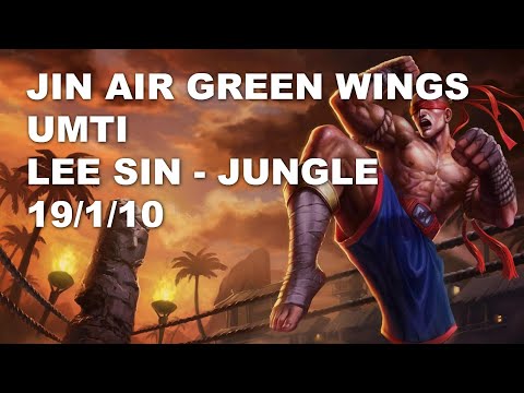 Jin Air Green Wings UmTi Jungle Lee Sin vs Nidalee - KR Challenger Patch 10.9