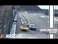 Joey Logano and Christopher Bell battle hard in the opening laps at Darlington