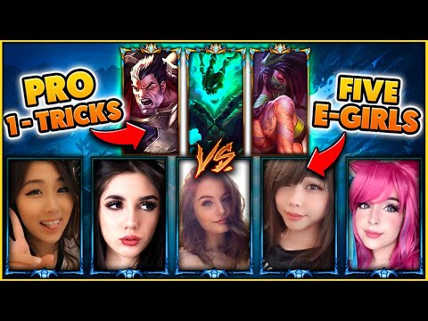 3 PRO ONE-TRICKS VS. 5 E-GIRL Streamers!