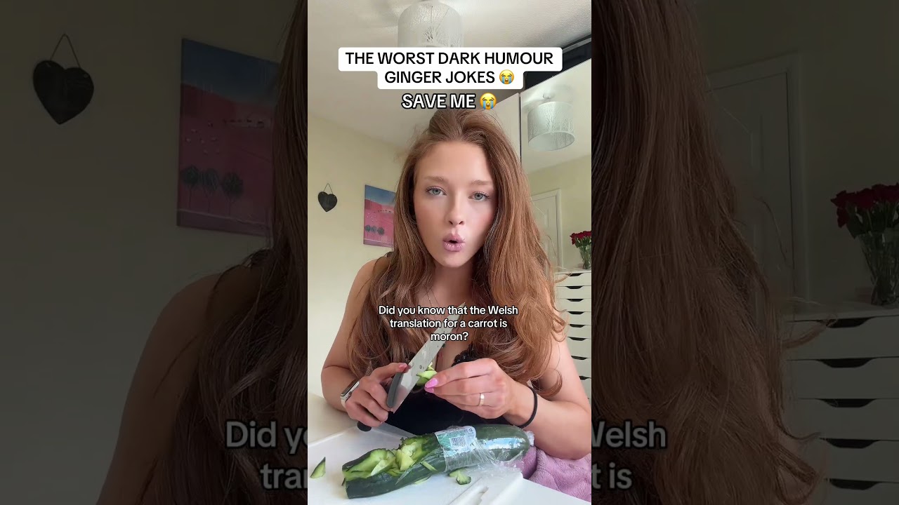 THE WORST DARK HUMOUR GINGER JOKES 😭 SAVE ME 😭 #fyp #gingerjokes #ginger #redhead #oneliners