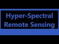 Hyper Spectral Remote Sensing Civil Engineering