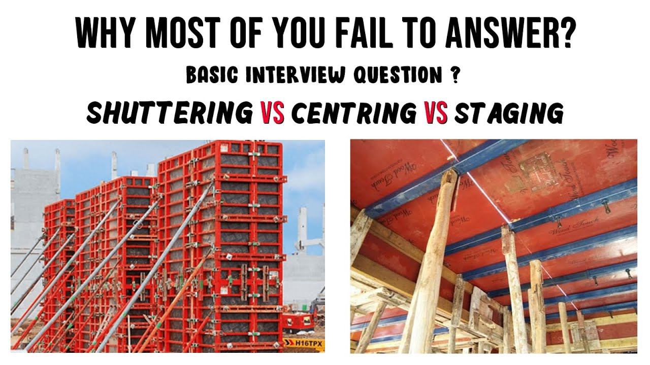 shuttering vs centering vs staging || What is shuttering in construction?