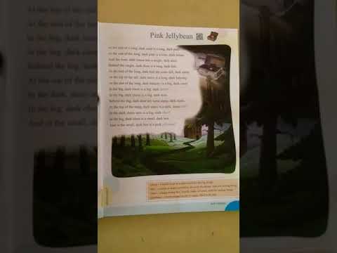 English :- Poem "Pink Jellybean" ....class 3rd