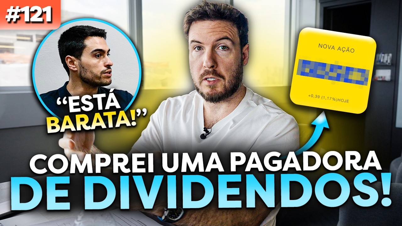 COMPREI UMA NOVA PAGADORA DE DIVIDENDOS PRA MINHA CARTEIRA (vai decolar?)