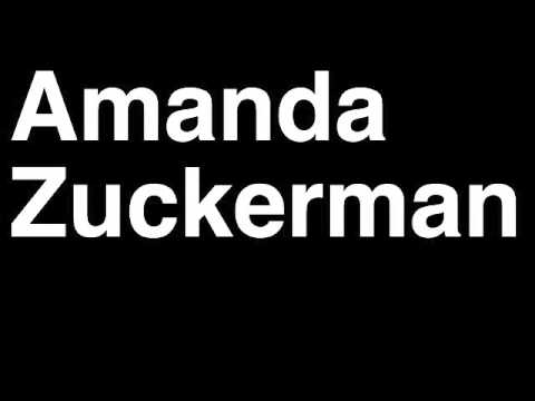 How to Pronounce Amanda Zuckerman Big Brother 15 Cast Member HOH Head of Household MVP Veto