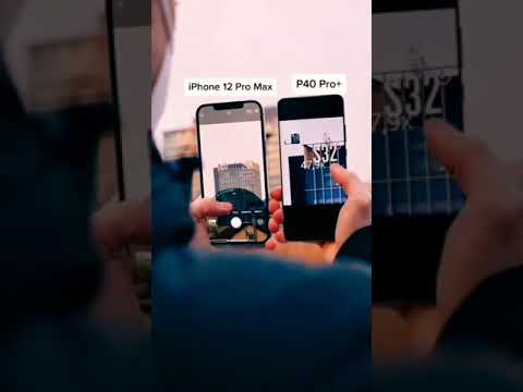 zoom iPhone 12 pro Max vs Huawei p40 pro