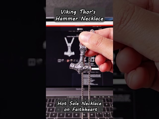 Vídeo relacionado con FaithHeart Colgante Vikingo Lobo Celta Hombre Acero Inoxidable 316L Collar Lobo Mujer Luna Nueva Joyería Nórdica Talismán Protección Padre