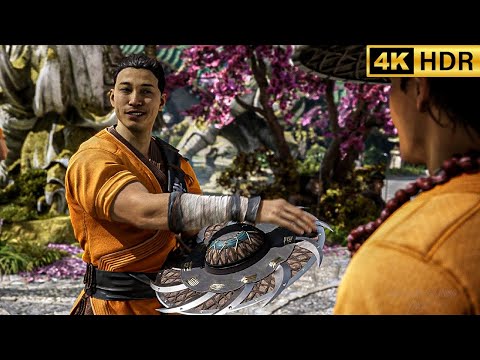 How Kung Lao Got His Powers & Hat Scene 4K ULTRA HD Mortal Kombat 1