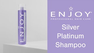ENJOY Hair Care Silver Platinum Shampoo | Brighten & Tone Your Blonde