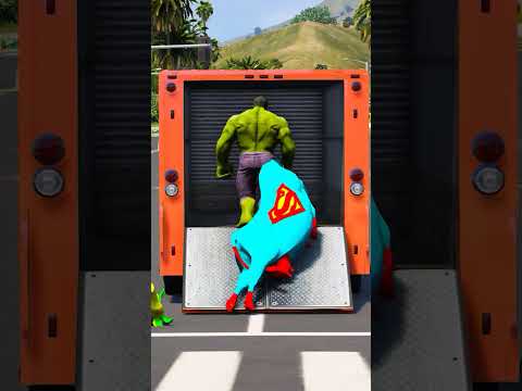 GTA V HULK COW SAVED SUPER-COW 😉😒 #shorts