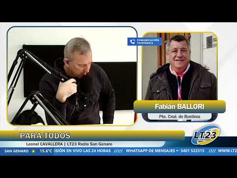 Entrevista al Pdte. Comunal de Bustinza, Fabián Ballori.