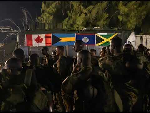 B.D.F. and Coast Guard Training in Jamaica for Haiti Peace Mission