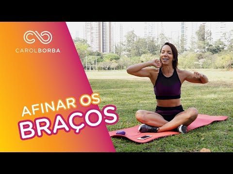 Como afinar os braços e tonificar os ombros em apenas 3 minutos - desafio da música - Carol Borba