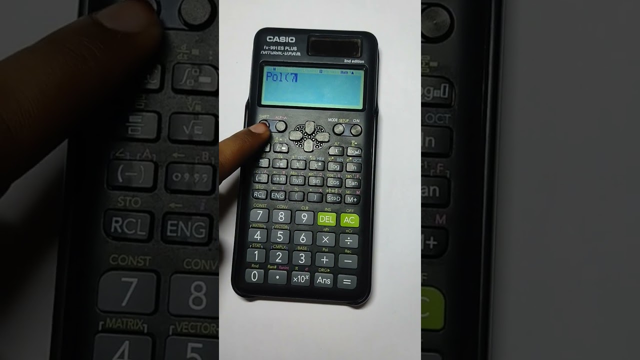 How to convert rectangular form to polar form in Casio fx-991ESplus(2nd edition). #casiocalculator