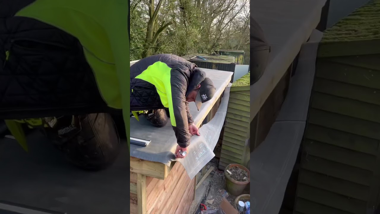 How To Install @Rubber4Roofs #asmr #shorts
