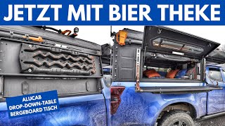 ER IST DA: Bergeboardtisch ALUCAB - Drop Down Table - Theke für unsere ModCap