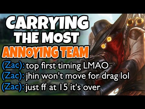 My team is FREAKING OUT at each other but my JHIN is too CLEAN | Challenger Jhin