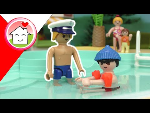 Playmobil Policja po polsku Bob Beanie w parku wodnym - Rodzina Hauser