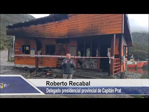 Incendio terminal de Pto Yungay