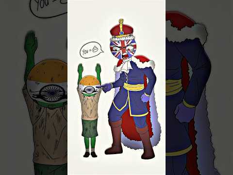 British vs India | before and after 💀| #countryhumans #shorts #india