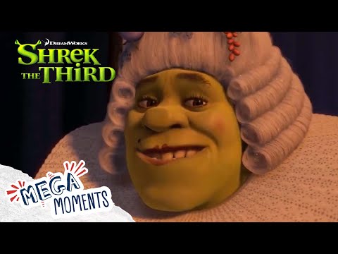 Shrek's New Look 👑 | Shrek the Third | Movie Moments | Mega Moments