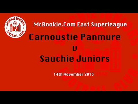 14/11/2015 Carnoustie Panmure v Sauchie Juniors - Highlights
