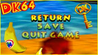 pov: You Stay the Night in the Pause Menu in Donkey Kong 64 🌧️ (+Music & Rain)