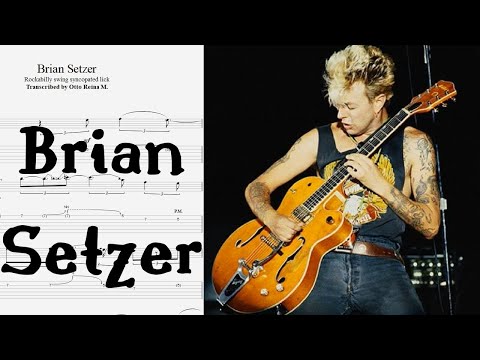 Brian Setzer - KILLER Fingerstyle rockabilly swing lick (w/ TABS)