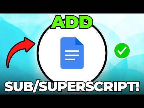 Superscript Google Doc