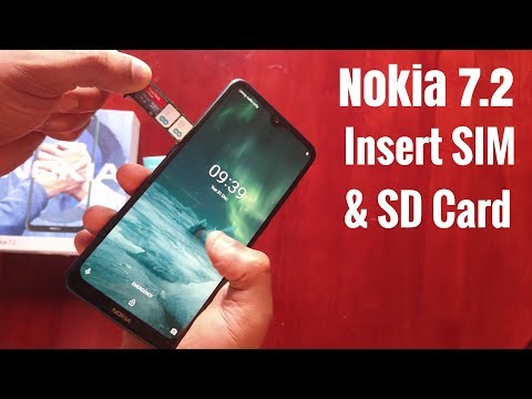 Nokia 7.2 insert Sim Card & Micro SD Card  (Duel Sim Version)