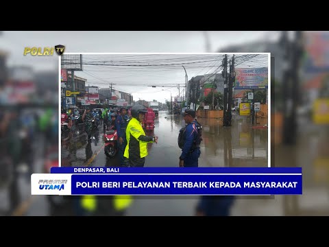 DITPOLAIRUD POLDA BALI BERGERAK CEPAT MENGEVAKUASI WARGA TERJEBAK BANJIR DI DENPASAR