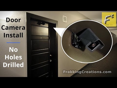 Apartment Door Security Camera Install – No holes drilled ... trailer
