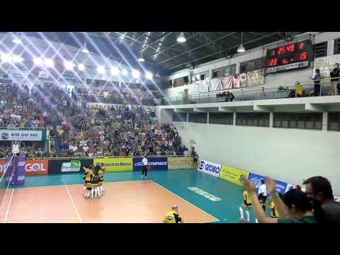 Pontos Finais do 4º Set - Rio do Sul/Equibrasil 3 x 2 Praia Clube (4-3-16)