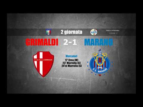 highlights Grimaldi-Marano (2-1) - 2° giornata Terza Categoria Girone C (Cosenza)