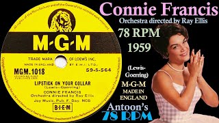 Download lagu Connie Francis | Lipstick On Your Collar | M.G.M 78 rpm | 1959 England mp3