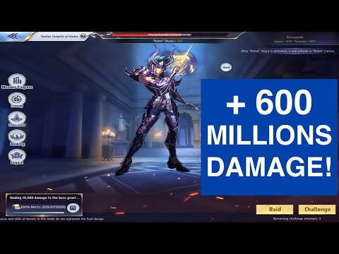 12 TEMPLES HADES - ♑️ CAPRICORN SHURA ♑️ - ALMOST 600 MILLIONS SHARP DAMAGE! 🗡🗡 - SSA KOTZ