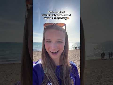 So hört sich meine Stimme mit  Stimmbandkrankheit, nach Mallorca an 😳🎉 #malle #opening #stimme