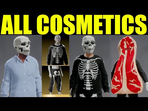 Skate 4 - all cosmetics & how to unlock them (Showcase) | All Rare items | Skull mask | FREE