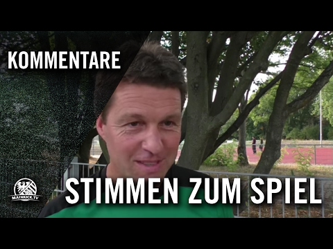 Torsten Landgraf (Co-Trainer Unterliederbach) und Jens Klische (Trainer Niederhausen) - Stimmen