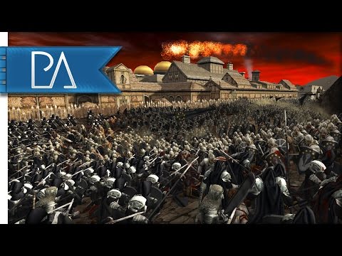 Battle of the Temple of Melkor: Stand of the Black Númenóreans - Third Age Total War Mod Gameplay