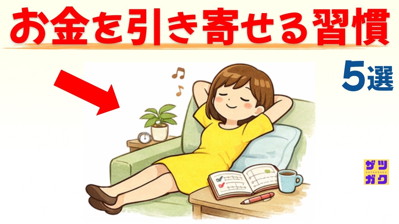 【これが富裕層の常識】自然とお金を引き寄せる習慣 5選 ～頑張らなくても「豊かさ」が舞い込む秘密の金運アップ術～　話したくなる雑学 #雑学 #豆知識 #トリビア