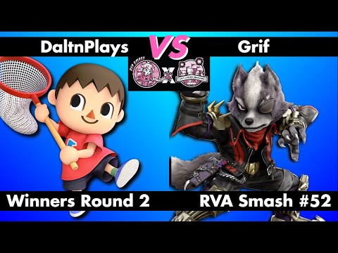RVA Smash #52: DaltnPlays (Villager) vs Grif (Wolf) - Winners R2 - Super Smash Bros Ultimate SSBU