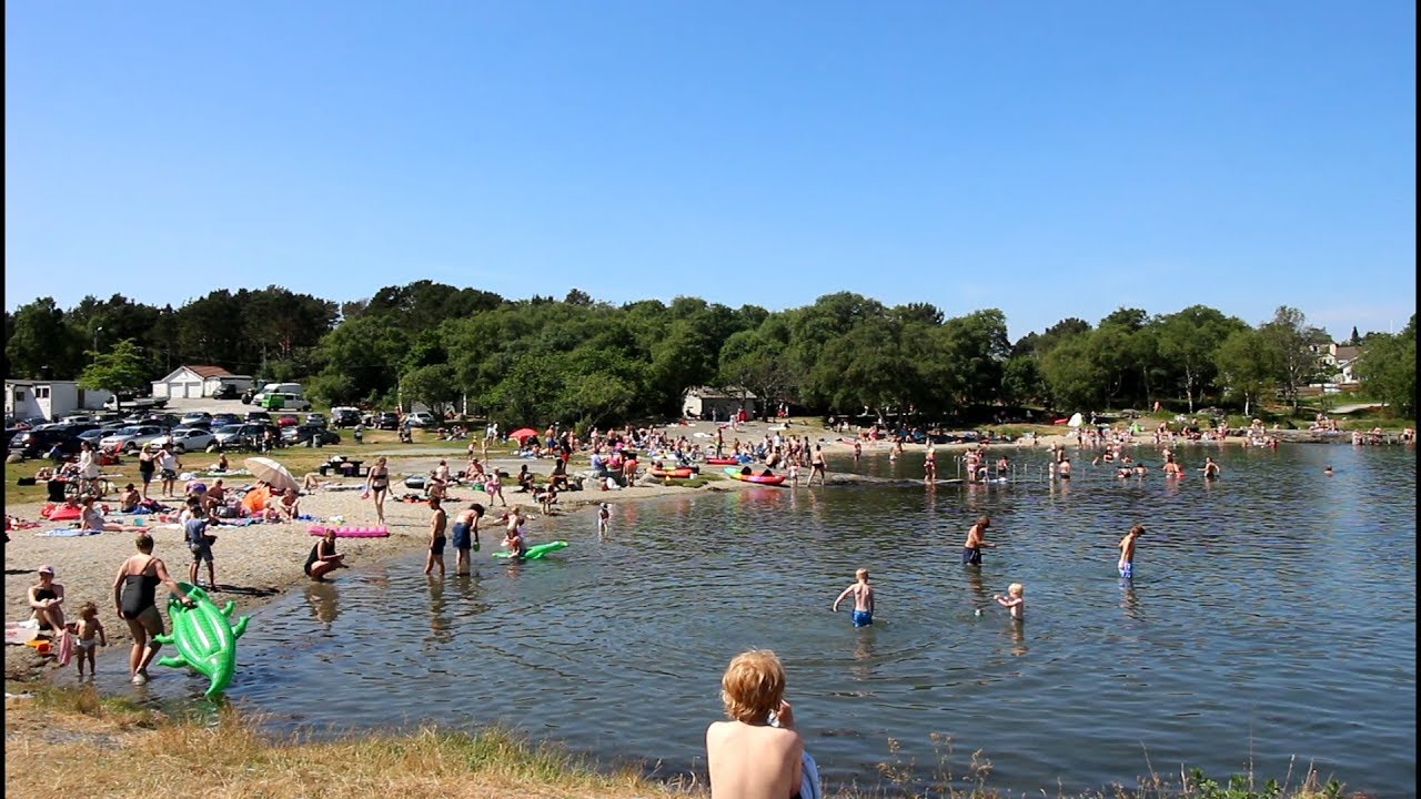 Embark on a walking tour at Vaulen Beach.