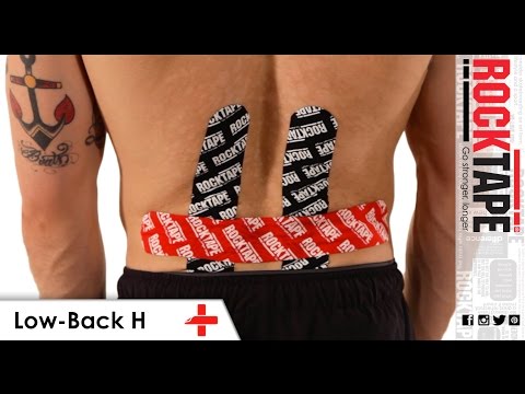 RockTape - Kinesiology Tape Instruction - Low-Back H w/optional 4"