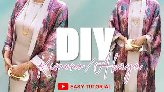 EASY Elegant Kimono / Abaya Sewing Tutorial ✨ (Beginner Friendly Step-by-Step)
