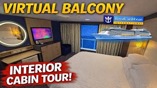 Ovation of the Seas Interior Cabin with Virtual Balcony Tour | Royal Caribbean Interior Room Review