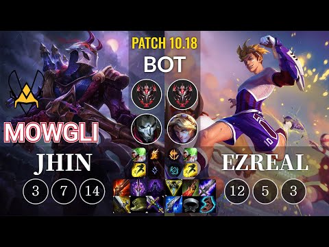 VIT Mowgli Jhin vs Ezreal Bot - KR Patch 10.18