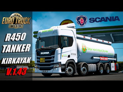 ◉ [ETS 2 v1.43 ] SCANİA R450 TANKER KIRKAYAK MODU | İstanbul  -  Tekirdağ SEFERİ | TURKEY MAPS