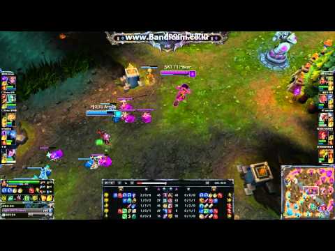 [LOL 영상] 상대의 선제공격을 깔끔히 킬각잡아버리는 페이커의 니달리(SKTT1 Faker Nidalee's Great LeBlanc Solo Kill)