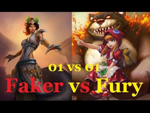 Faker (Annie) vs Fury (Cassiopia) - Solo mid 01 vs 01